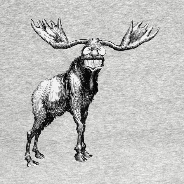 Teddy Roosevelt Bull Moose Cartoon by CongoJack